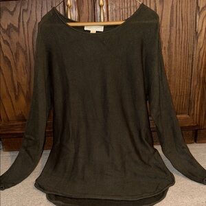 Michael Kors Dark Green Knit Top